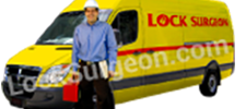Acheson mobile Lock Surgeon service van and technician.