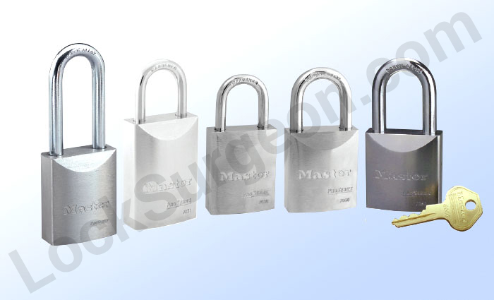Master Lock Pro Series Padlock solid hardened steel can withstand extreme abuse.