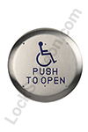 Pushbutton to open Handicapped access door Leduc.