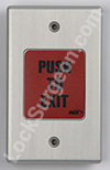 Push to exit switch for automatic door Leduc.