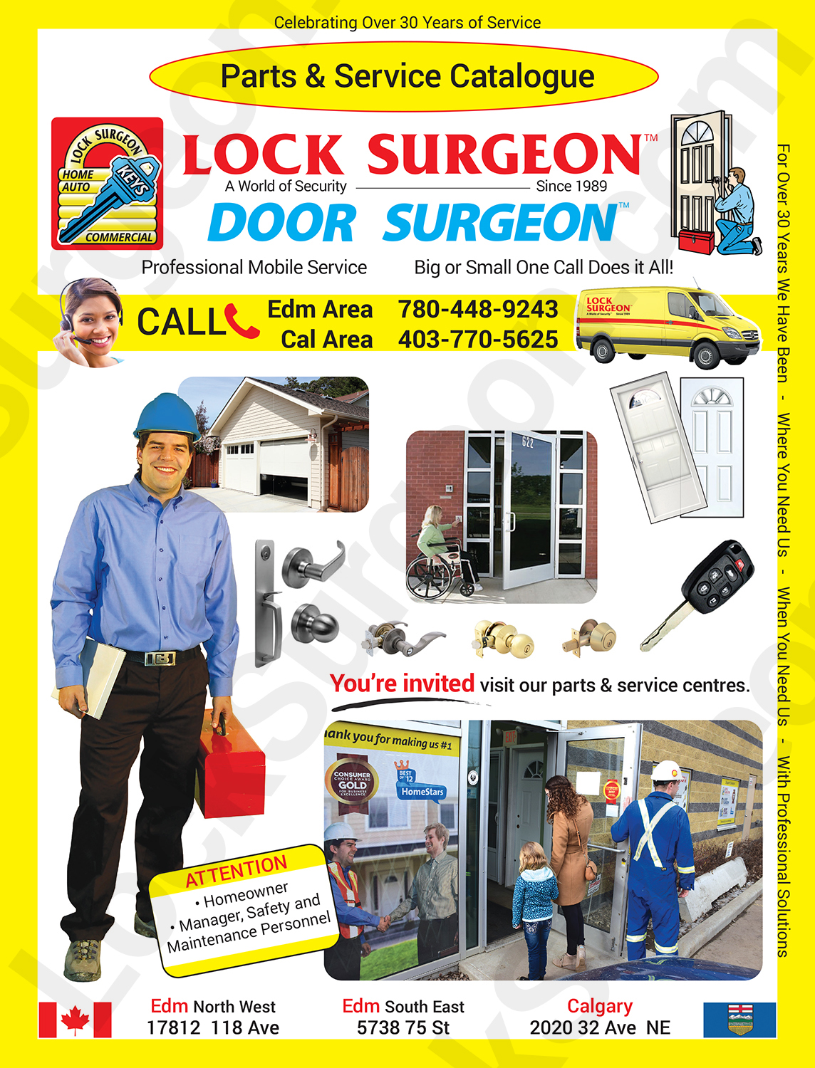 Locksmith services, key cutting, lock repair, security products to meet your needs Acheson.
