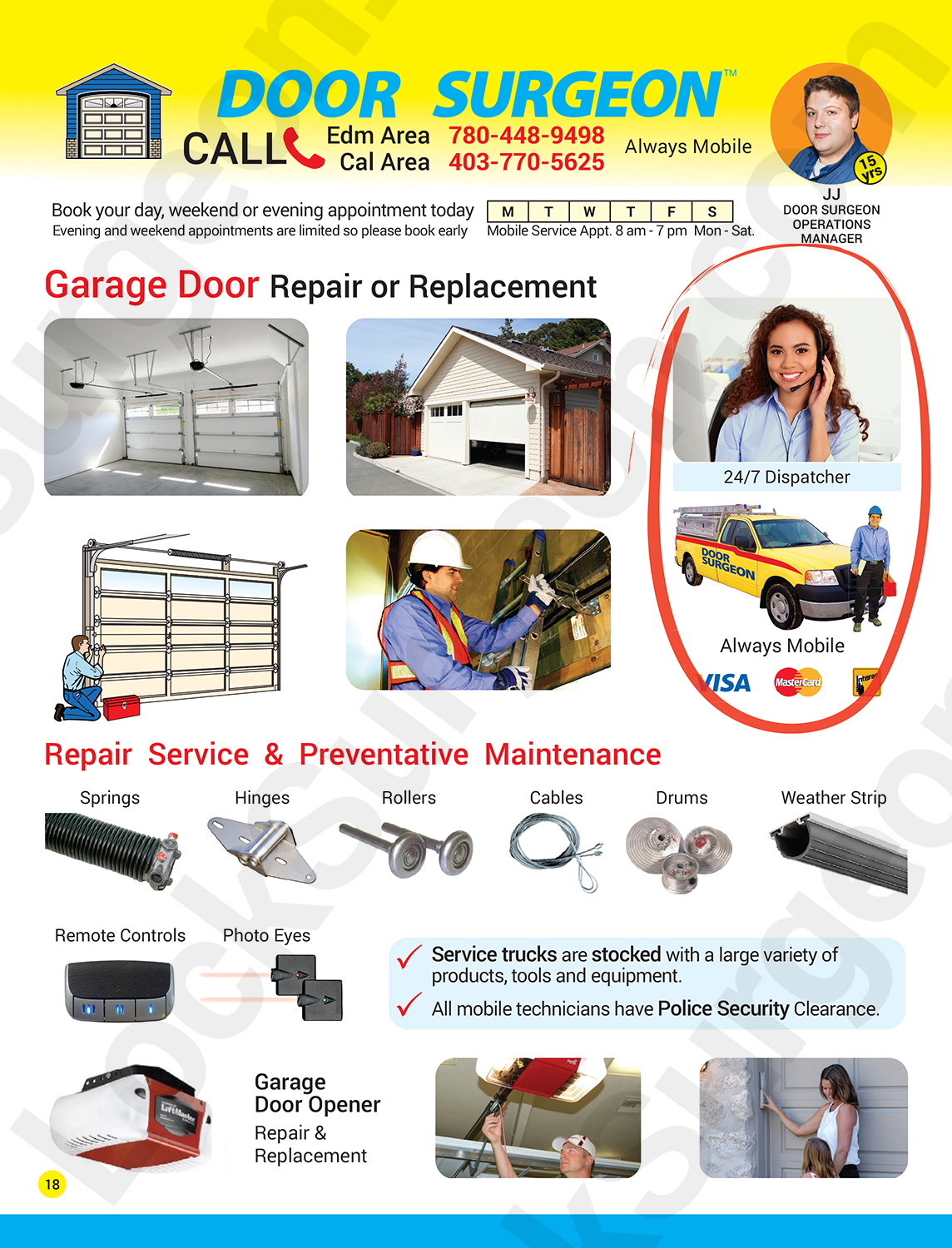 Lock Surgeon garage door replacement services expert garage door repair technicians Acheson.