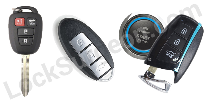 remote head key proximity remotes sold and programmed by Lock Surgeon Acheson technicians.