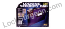 Security locking bag for cash deposits Acheson.