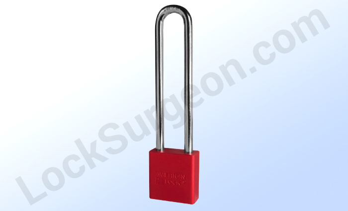 Lock Surgeon Acheson mobile locksmiths sell American Lock padlock series A1209 powder-coated.