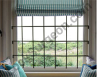 Custom window bars for home residential windows.
