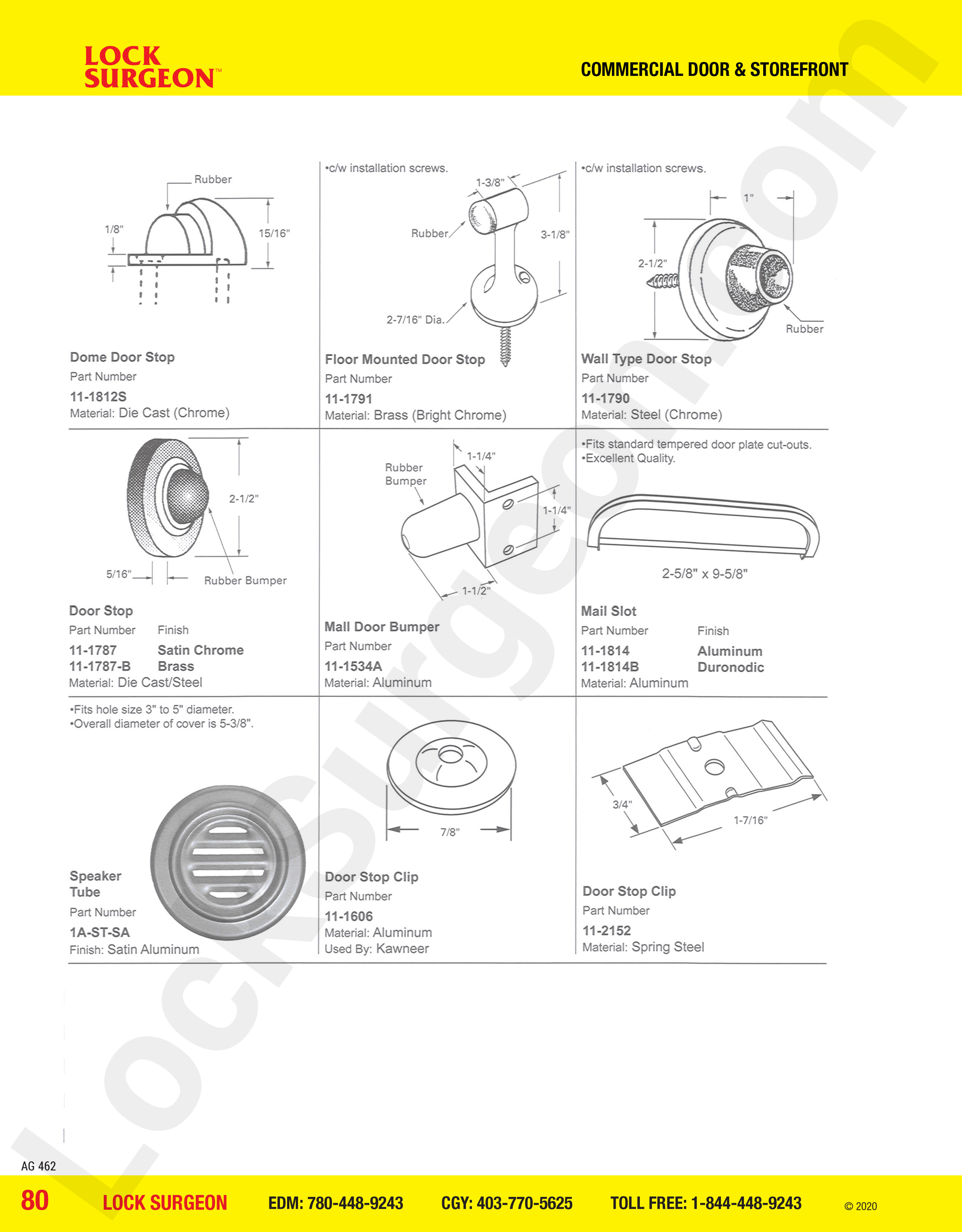 Commercial Door and Storefront door stops