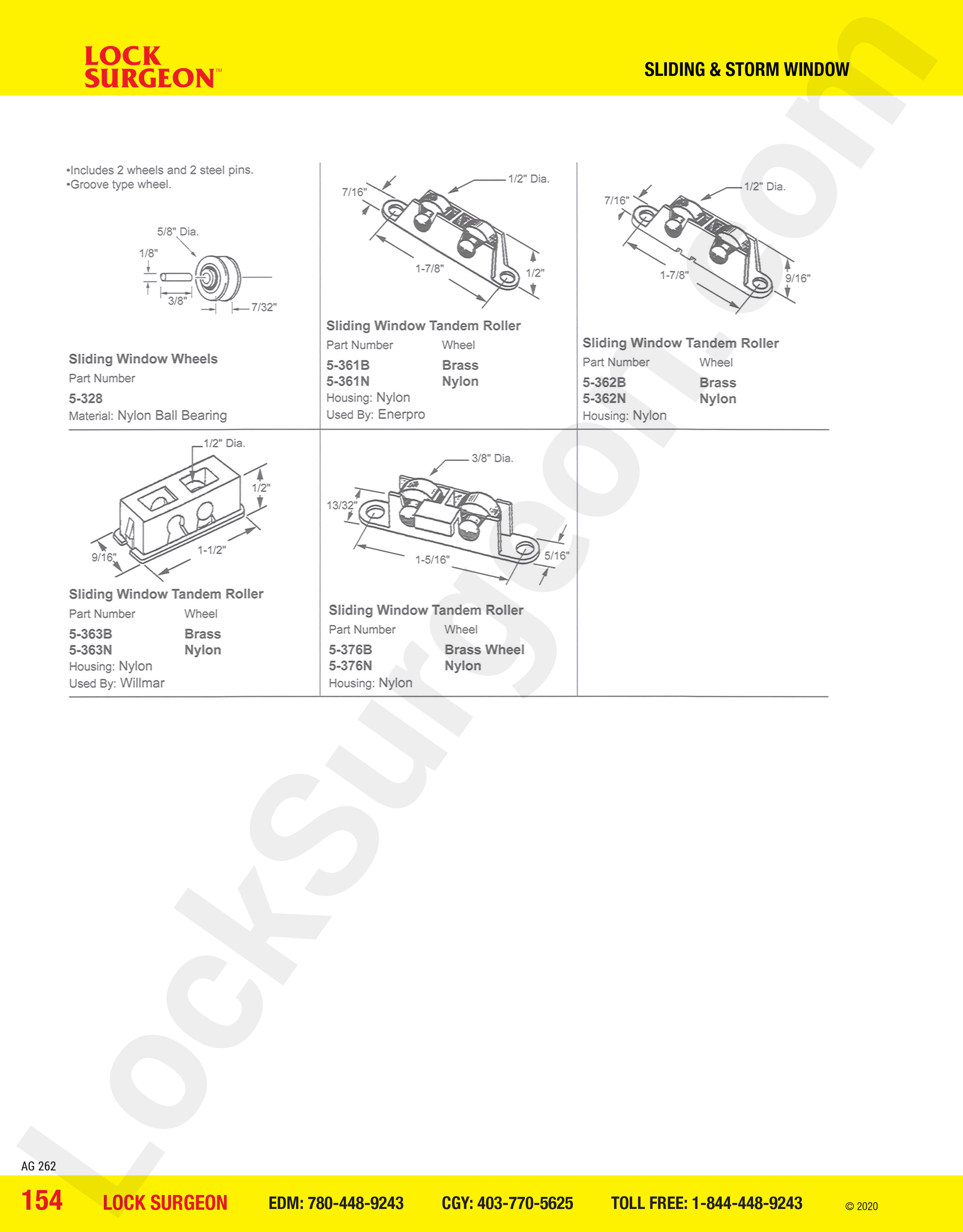 Sliding and Storm Window sliding window tandem rollers