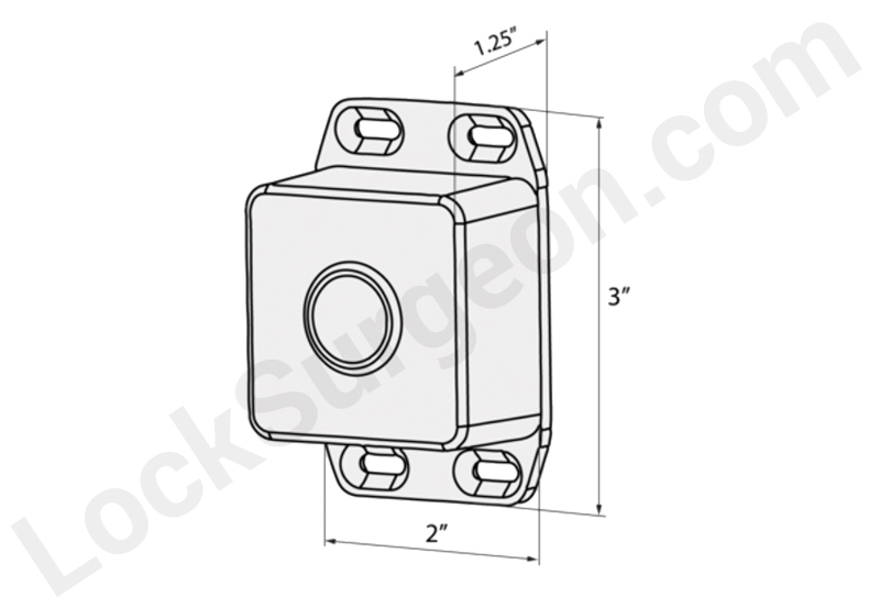 Outline diagram for dimensions of the TFB tri-function box