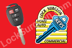 Lock Surgeon mobile locksmith door repair key cutting rekey vehicle key & securitykey services.