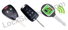Programmable keys for various vehicle brands.