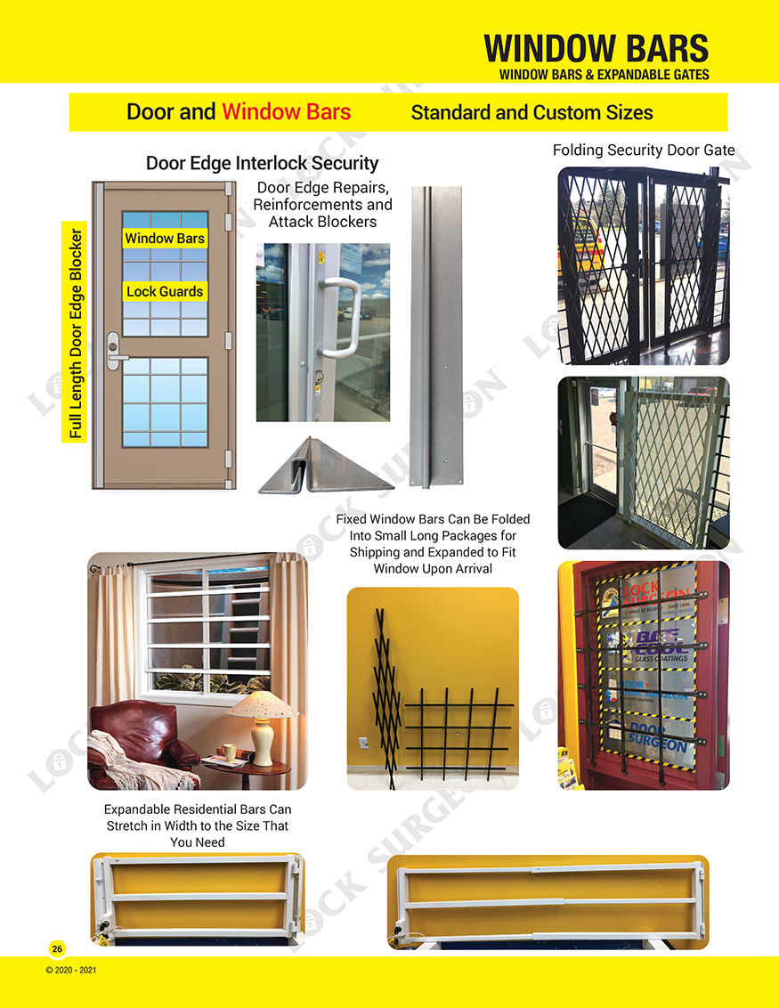 Calgary fixed window bars.