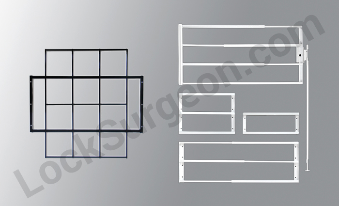 Residential window bars measured and sold by Lock Surgeon Calgary.