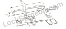 Storm door part catalogue page photo Calgary.