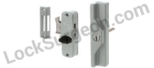 Replacement patio door locks with key and thumb-turn.