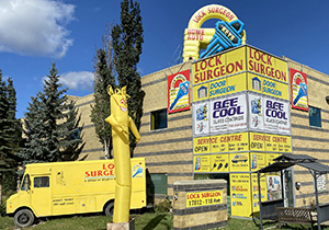 Lock Surgeon sales and service centre photo.