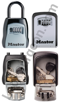 Combination realtor key lockboxes door knob or wall mounted at Lock Surgeon Edmonton South.