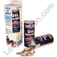 Hide in plain site safe automotive items oil treatment