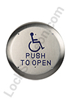 Pushbutton to open Handicapped access door.