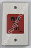 Push to exit switch for automatic door.