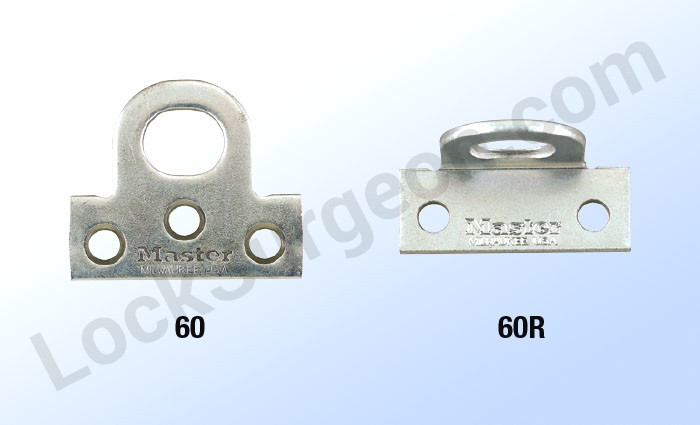 Master Lock padlock eyes cadmium plated hard wrought steel padlock eyes with large diameter holes.