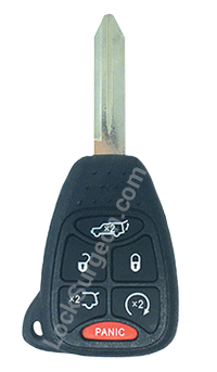 Chrysler transponder chip key ready for cutting.