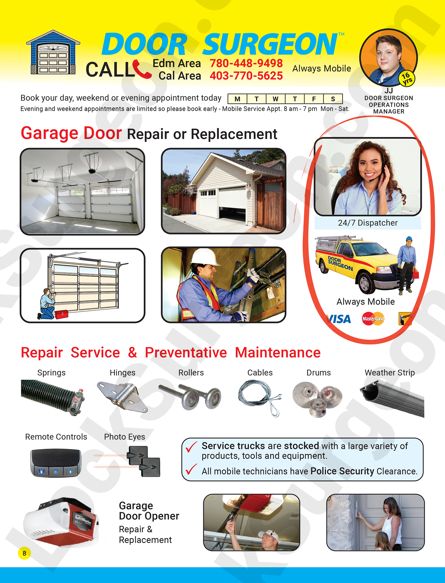 Lock Surgeon garage door replacement services professional expert garage door repair technicians.