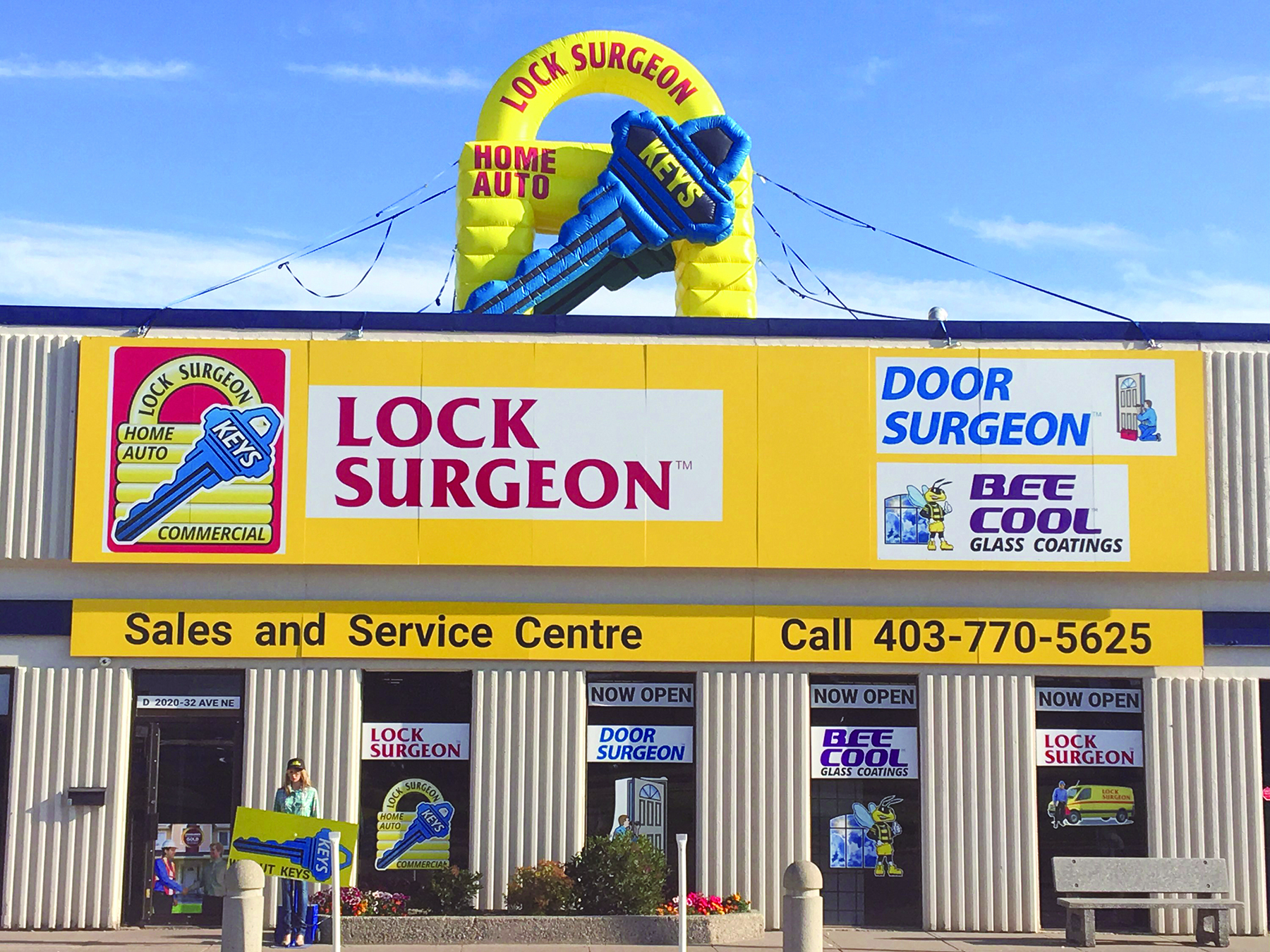 Lock Surgeon Calgary Northeast key cutting handle & deadbolt repair & replacement service centre.