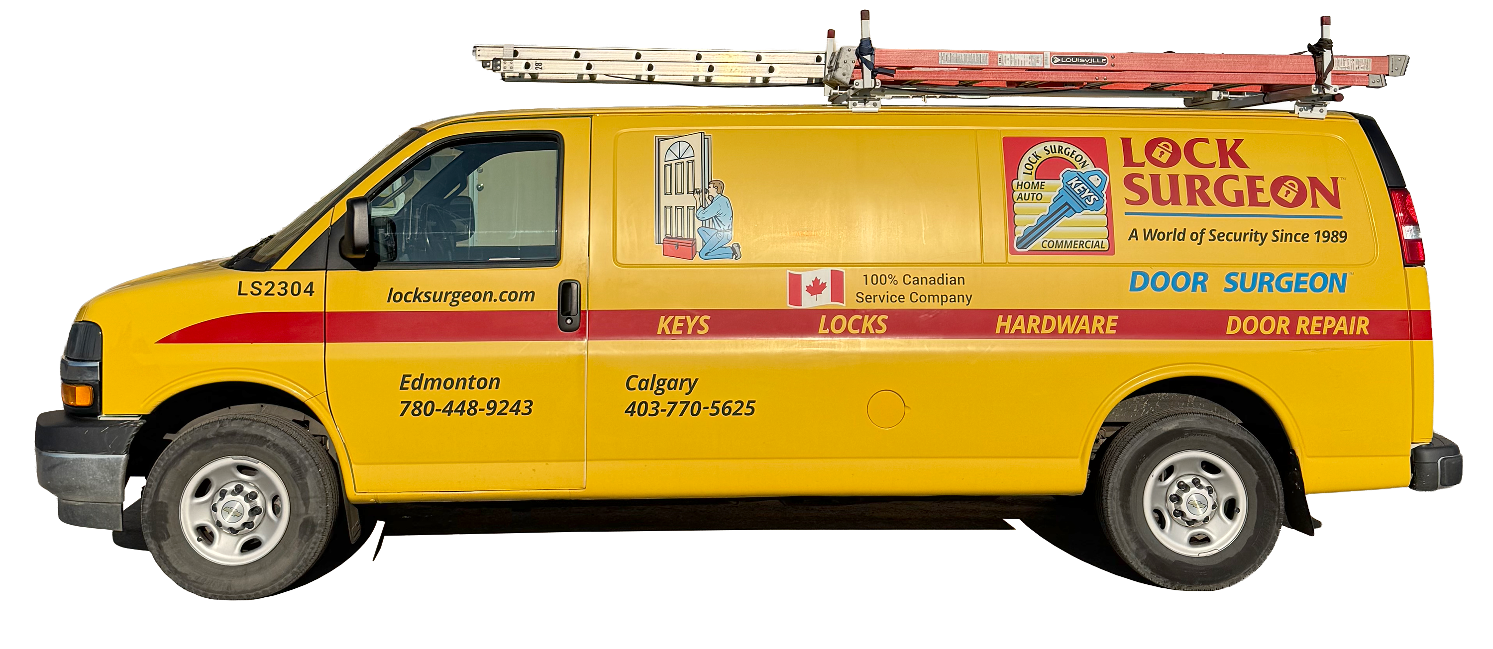 Door Surgeon mobile garage door repair service van.