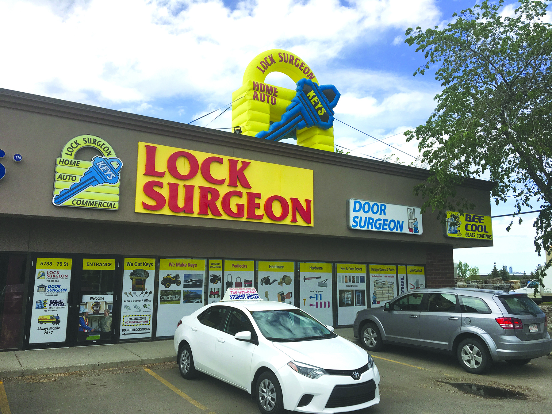 Lock Surgeon Edmonton Southeast key cutting handle & deadbolt repair & replacement service centre.