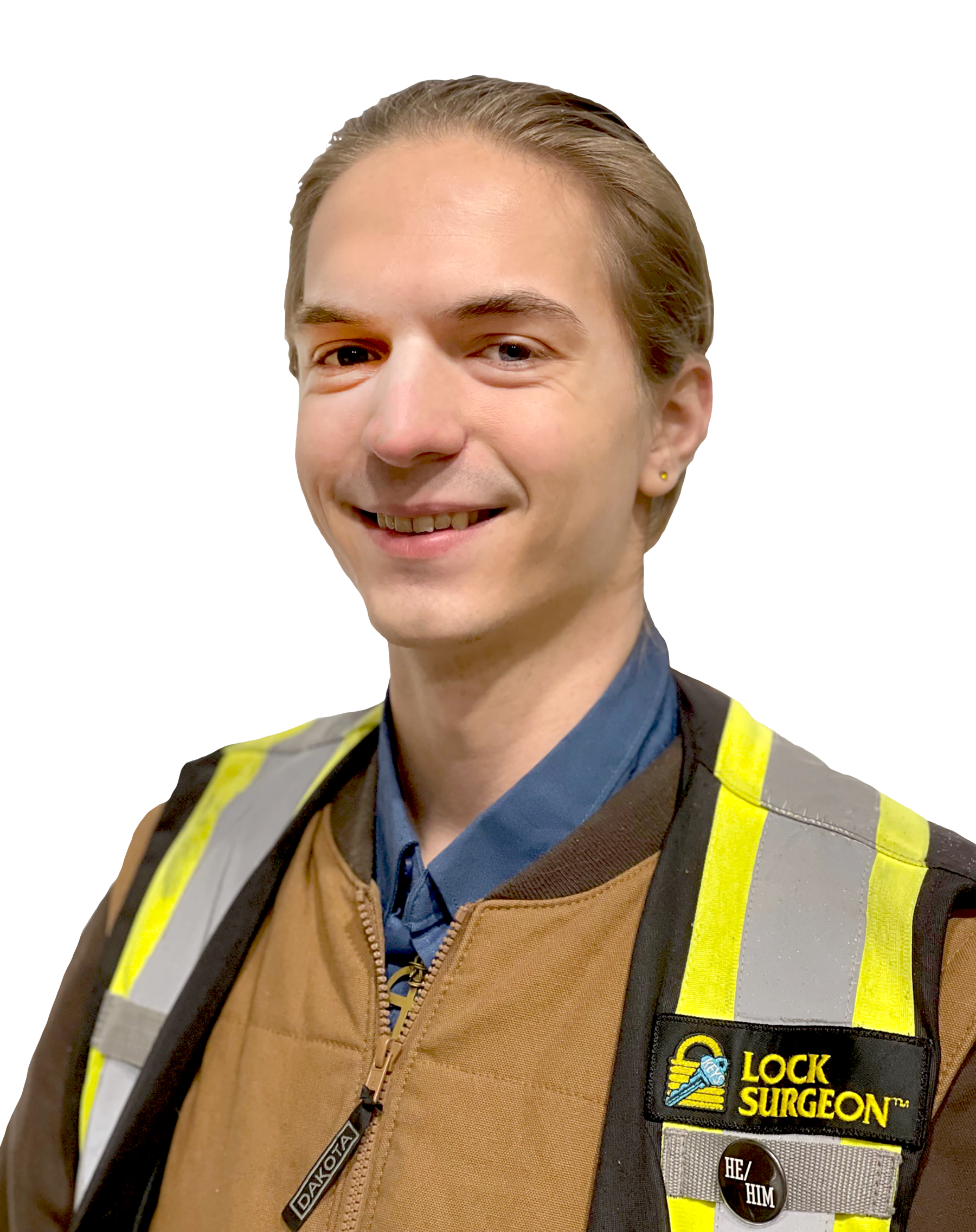 Matt, Journeyman Locksmith mobile door repair & hardware serviceman.