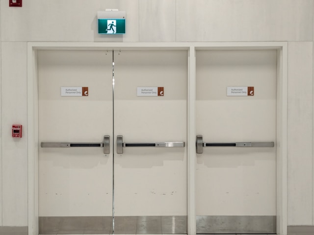 Commercial Door Hardware,Panic bars and exit devices in Calgary.