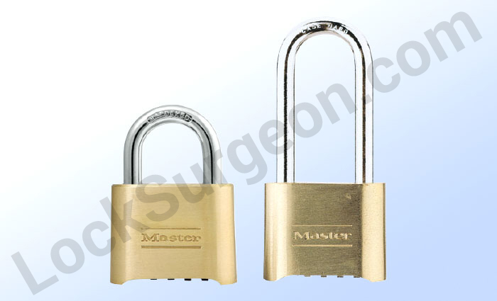 175 pro series master lock brass combination padlocks various shackle lengths.