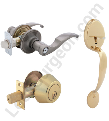 Lock Surgeon variety of handle & deadbolt for customer door handle replacement or renovations needs.