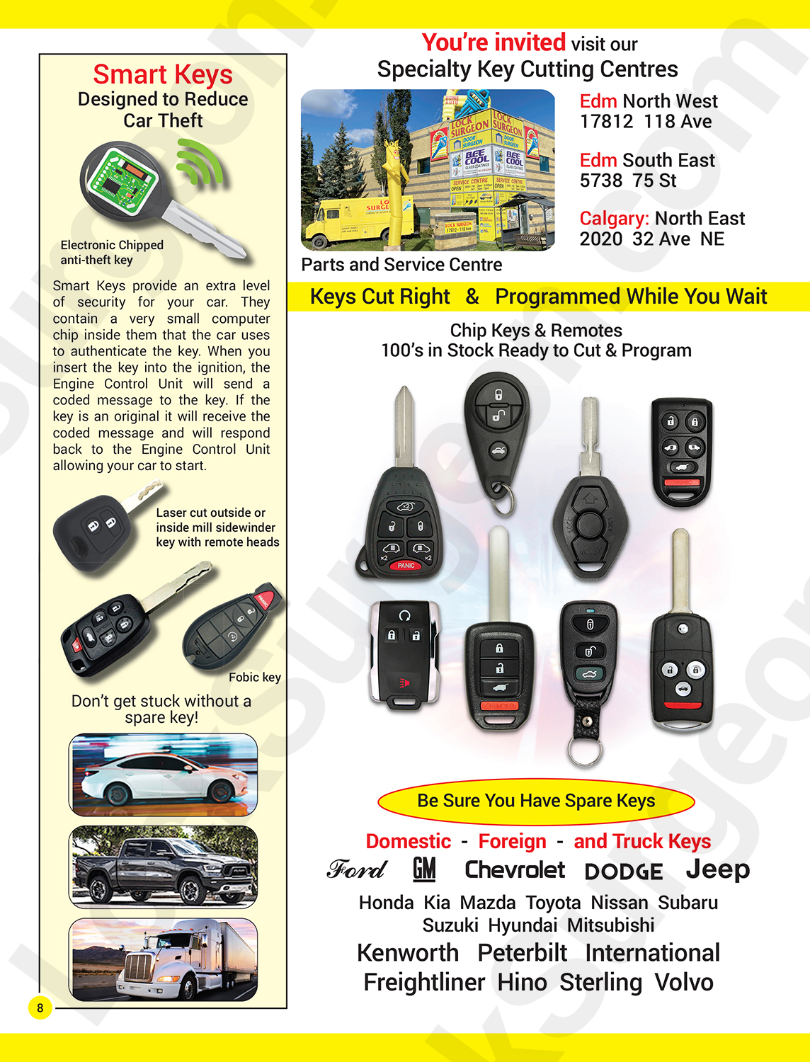 Automotive chip-key cutting programming sales and service centre.