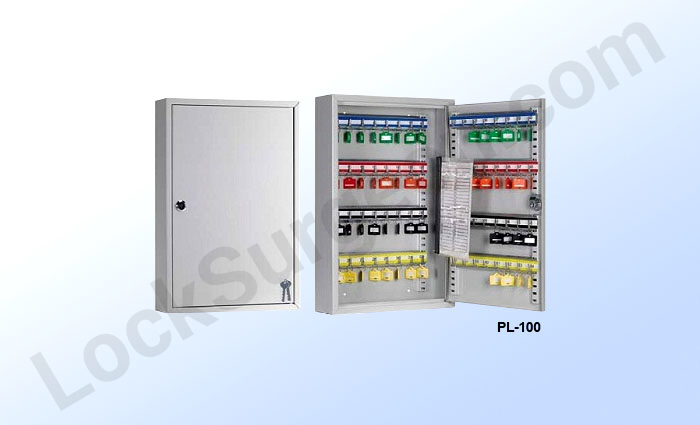 PL Series adjustable key safe cabinet. Steel coated with polyester paint.