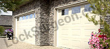 Typical garage door on home Sherwood Park.