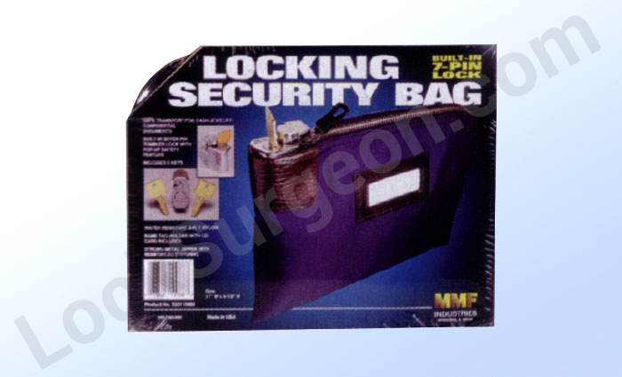 7-pin locking security bag.