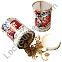 Hide in plain site safe automotive items GUNK motor flush