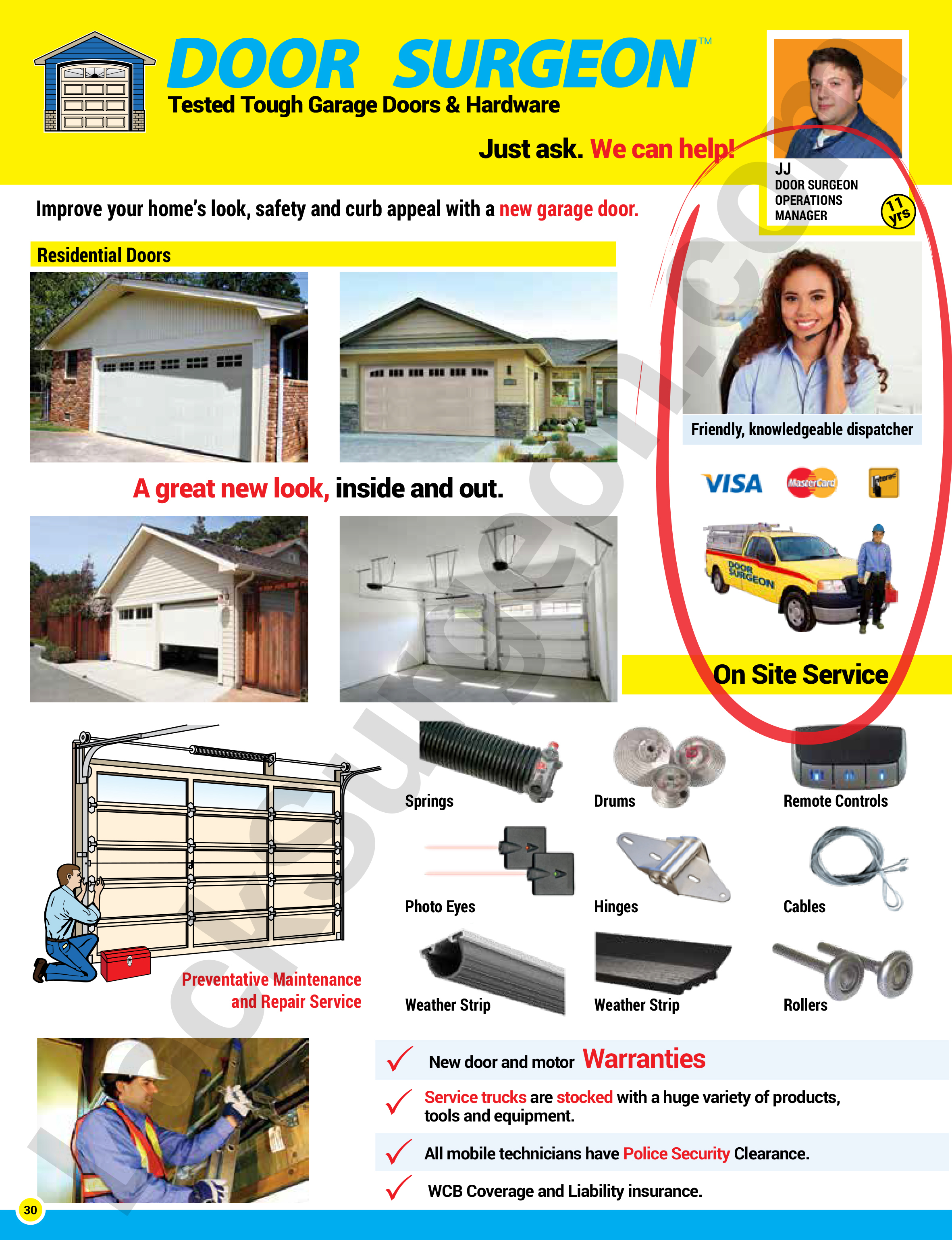 Lock Surgeon Stony Plain garage doors for homes.